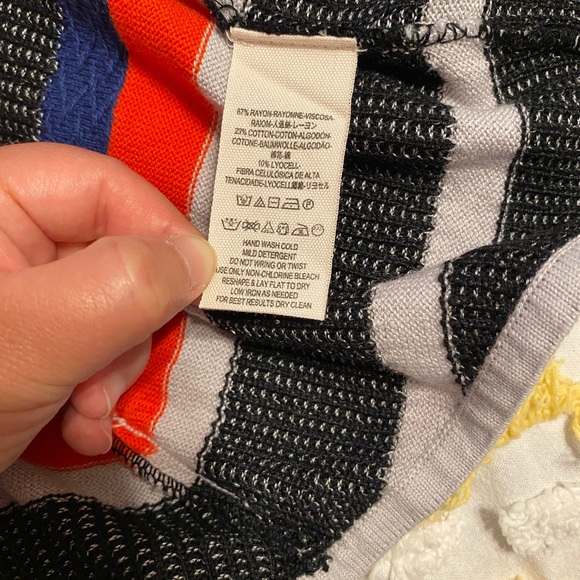 Free People Chevron Print Knit Material Skirt (NWT) - Picture 5 of 7